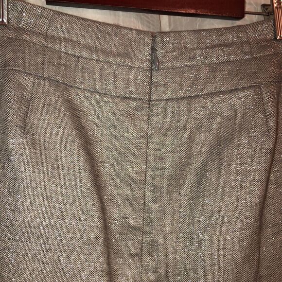 Talbots 6 Silver Metallic Pencil Skirt with Pockets - Picture 9 of 14